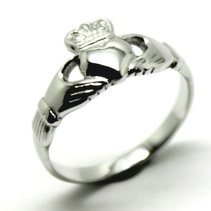 SIze N Genuine Sterling Silver Irish Claddagh Ring