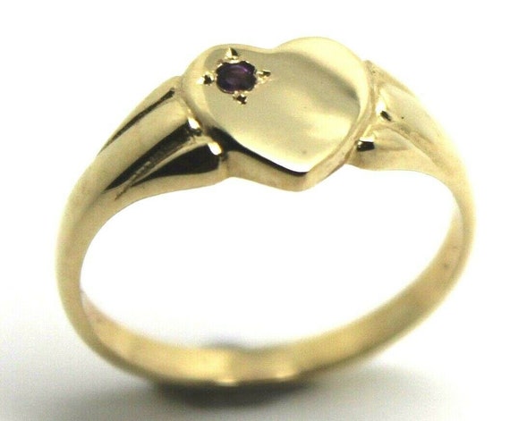February Birthstone Signet Ring February Birthstone Signet Ring