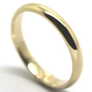 Genuine Solid 9ct 9Kt Yellow, Rose or White Gold Wedding Band Ring Size P 3mm Wide