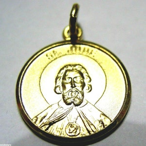 KAEDESIGNS, echter 9 Karat Gelb- oder Rosé- oder Weißgold oder Silber St Jude Anhänger