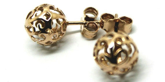 9ct filligree 10mm dome studs 9ct filligree 10mm dome studs