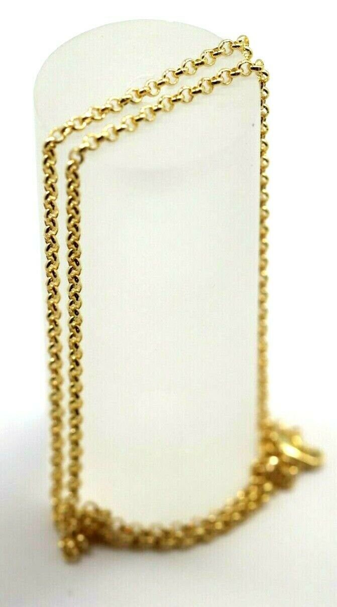 【HURLEY BURLEY】 9CT YELLOW GOLD BELCHER CHAIN NECKLACE♪ 9ct Yellow Gold Oval Belcher Chain