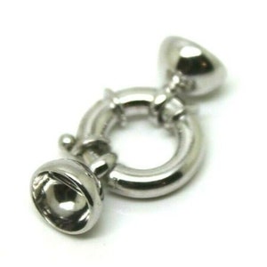 Sterling Silver Bolt Ring Clasp 16mm x 4mm Oval Caps Necklace Catch*Free express