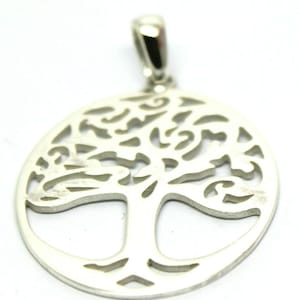 New Genuine Heavy Solid Sterling Silver 925 Tree Of Life Large Oval Pendant - Free Express Post In Oz