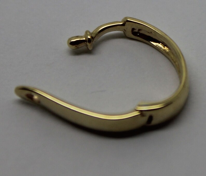 Kaedesigns New 18ct Yellow or White Gold Plain 13mm Large Size Enhancer ...