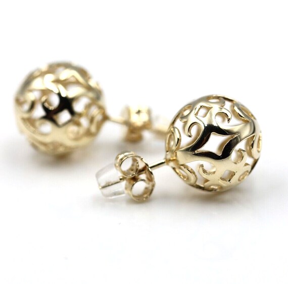 9ct filligree 10mm dome studs 9ct filligree 10mm dome studs