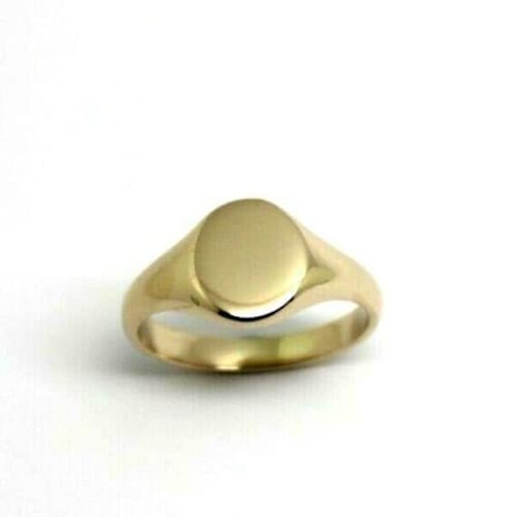 Size K, Kaedesigns New Childs Solid 9ct 9Kt Rose Gold Shield