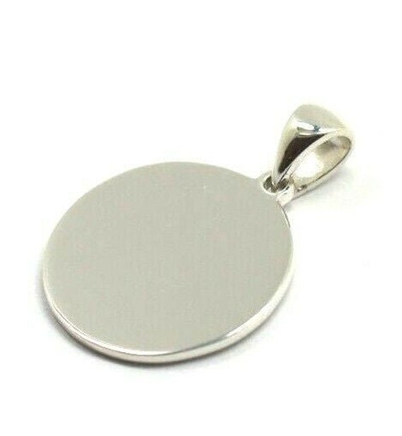 Sterling silver 16mm disc pendant Sterling silver 16mm disc pendant
