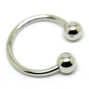 Genuine Sterling Silver Key Ring Large Horseshoe Shape Ring - Free Express Post In Oz