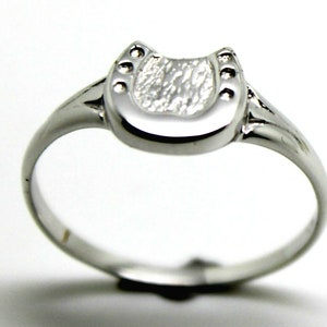 Size Q Kaedesigns, New Genuine Sterling Silver / 925, Lucky Horse Shoe Ring 226