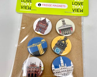 Glasgow Fridge Magnets (Pack of 6)