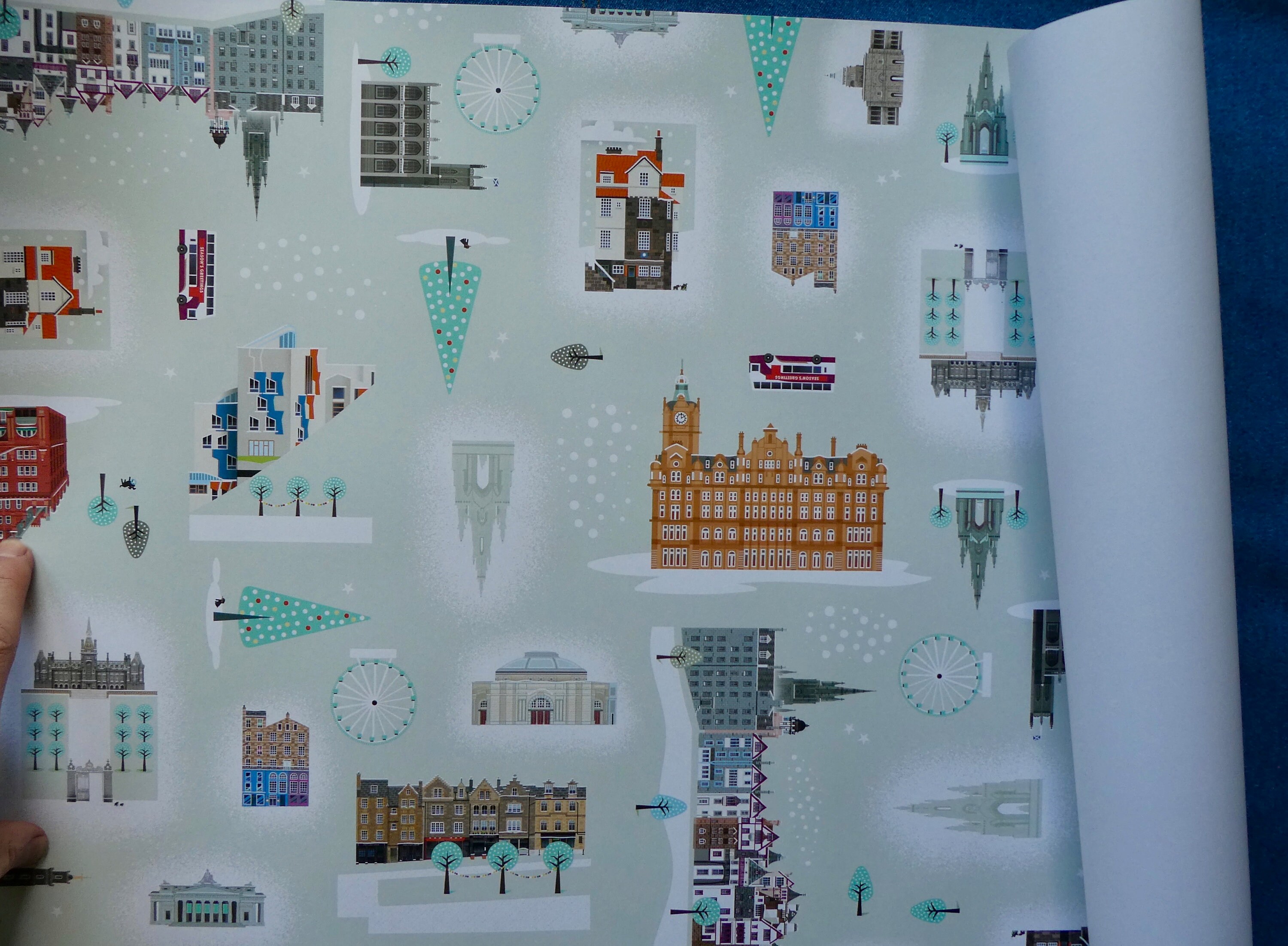 Edinburgh 4 sheets Christmas Gift Wrap Quality Scottish Etsy