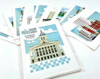 Nottingham Postcards (Pack of 10), Invitations, Thank You Cards