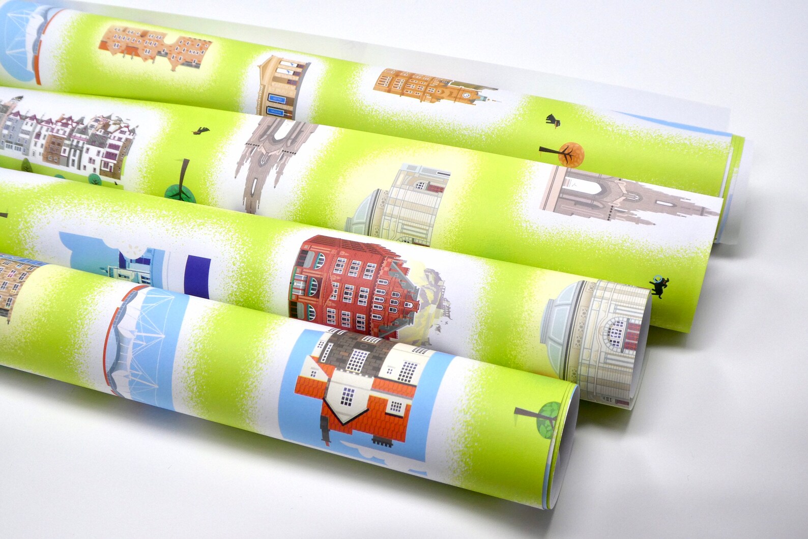 Edinburgh Gift Wrap 4 Sheets Quality Scottish Wrapping Etsy UK