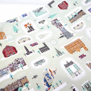 Edinburgh (4 Bögen) Geschenkpapier, Qualität Weihnachtsgeschenkpapier