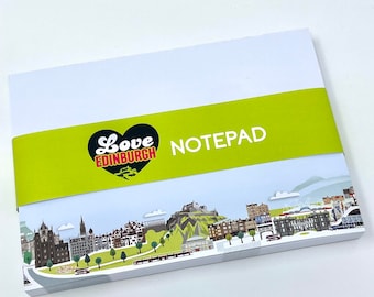 Edinburgh Notepad (100 sheets), Panorama Skyline, A6 size