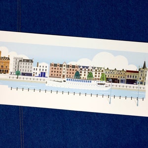 Impression d'illustrations élégantes Edinburgh Leith Panorama, The Shore