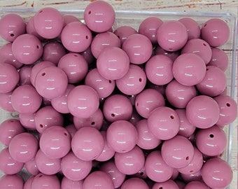 Plum 20mm Bubblegum Beads
