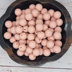 Solid Color #74 - 15mm Silicone Beads - 10 Pack