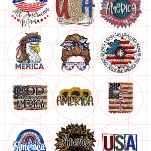 Patriotic 2 Cardstock Cutouts