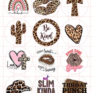 Leopard Print Cardstock Cutouts