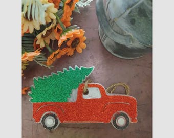 Truck with Tree Silicone Mold
