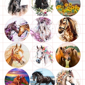 Horse Cardstock Cutouts