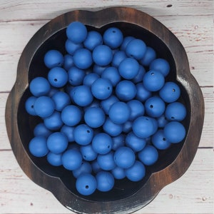 Solid Color #95 - 15mm Silicone Beads - 10 Pack
