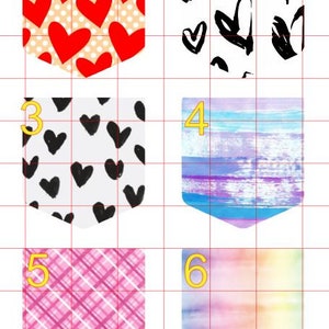 Pockets 9 Cardstock Cutouts