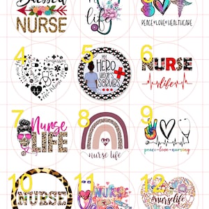 Nurse Cardstock Cutouts
