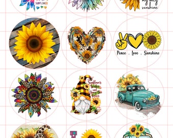 Sunflower Cardstock Cutouts