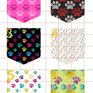 Pockets 7 Cardstock Cutouts