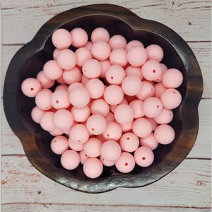 Solid Color #47 - 15mm Silicone Beads - 10 Pack