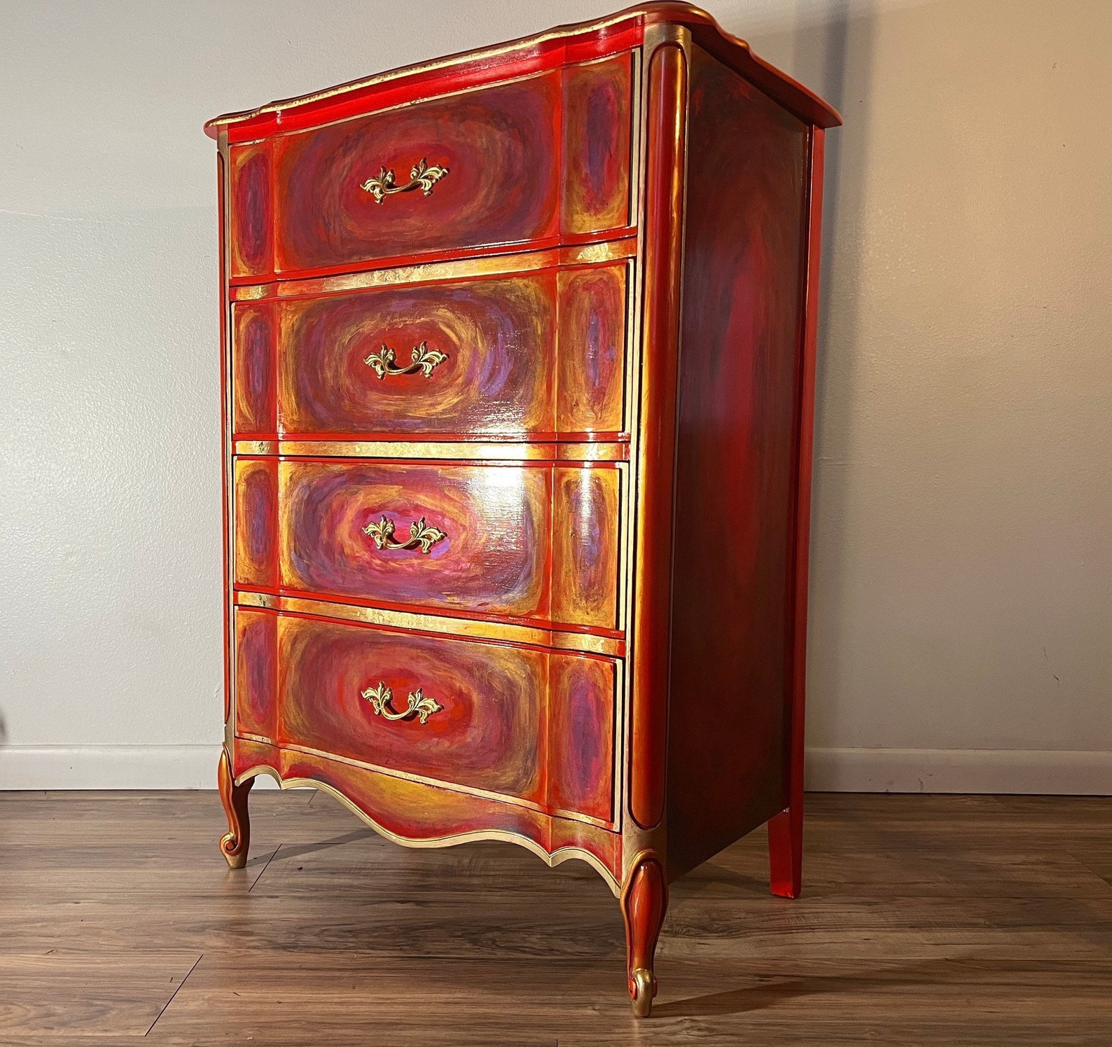 Custom Painted Furniture chinatown Glory Handpainted Etsy