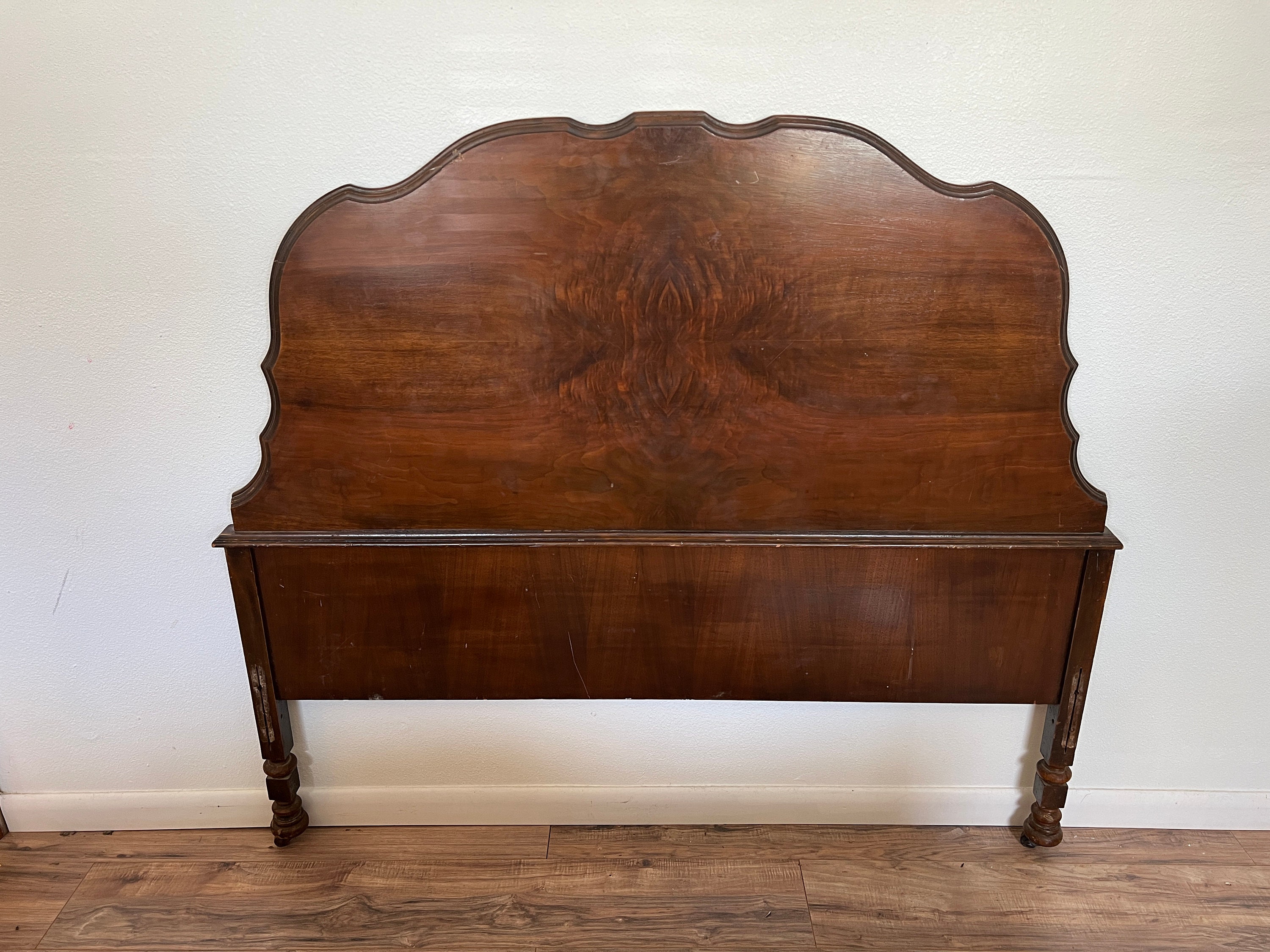 Painted Furniture Hand Painted Antique Bed, Headboard and Footboard Customize bedroom Set With