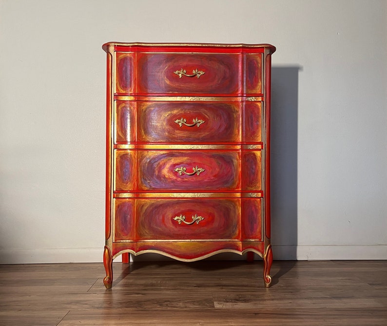 Custom Painted Furniture chinatown Glory Handpainted Etsy