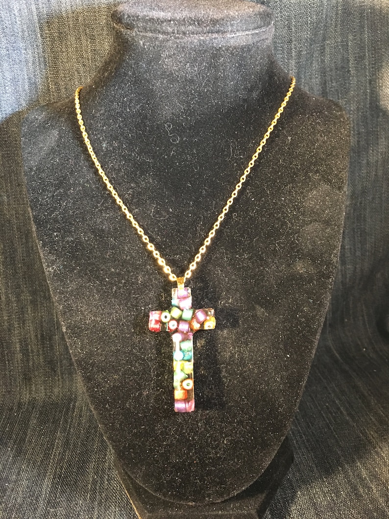 Fabulous Shimmer Bead Cross image 3