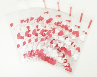 10 kleine Herzchen Geschenktütchen Valentin Weihnacht Tüte Verpackung