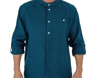 Coveri Collection Camicia Regular Da Uomo In Lino Con Taschino: In Offerta A 31.99€ Su - Foto 14