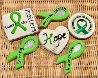 Mental Health Awareness Green Ribbon