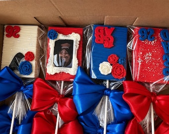 Graduation Chocolate Covered Treats: Custom Dessert Table Favors