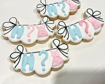 Gender Reveal-koekjes voor babymeisjes