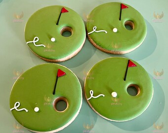 Golf Fore Tee Hole-In-One Hotdog Birthday- Cookies
