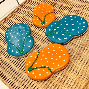 Beach Theme Floaties Sandals Pool Birthday Party Summer Cookies