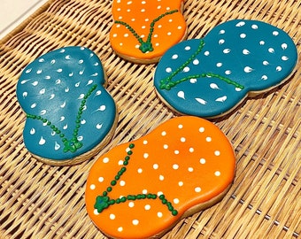 Beach Theme Floaties Sandals Pool Birthday Party Summer Cookies