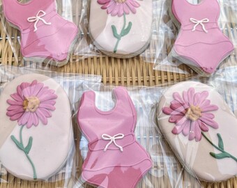 Fall Daisy Baby Cookies
