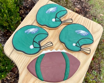 Football Team Themed Cookies Philadelphia Eagles