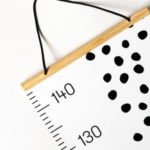 Grafico dell'altezza MONA / Grafico di crescita moderno Design scandinavo Arredamento per la camera dei bambini Regalo di alta qualità per baby shower, asilo nido, nascita