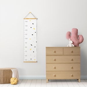 Gráfico de altura MIRA | Gráfico de crescimento moderno design escandinavo decoração de quarto infantil de alta qualidade premium chá de bebê presente berçário nascimento