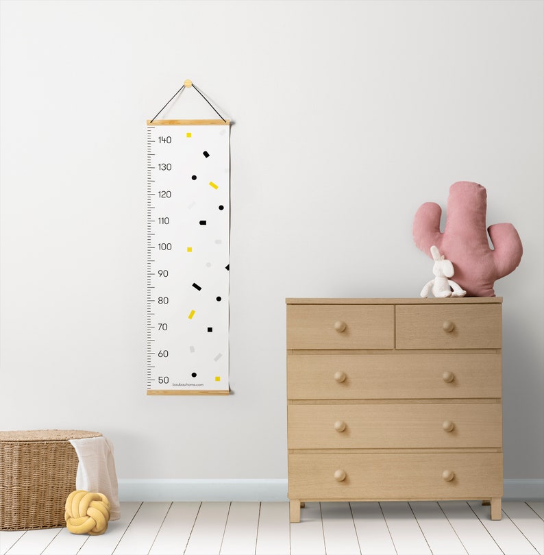 Height chart MIRA Modern Growth Chart Scandinavian Design Kids Room Decor High Quality Premium Baby Shower Gift Nursery Birth image 1